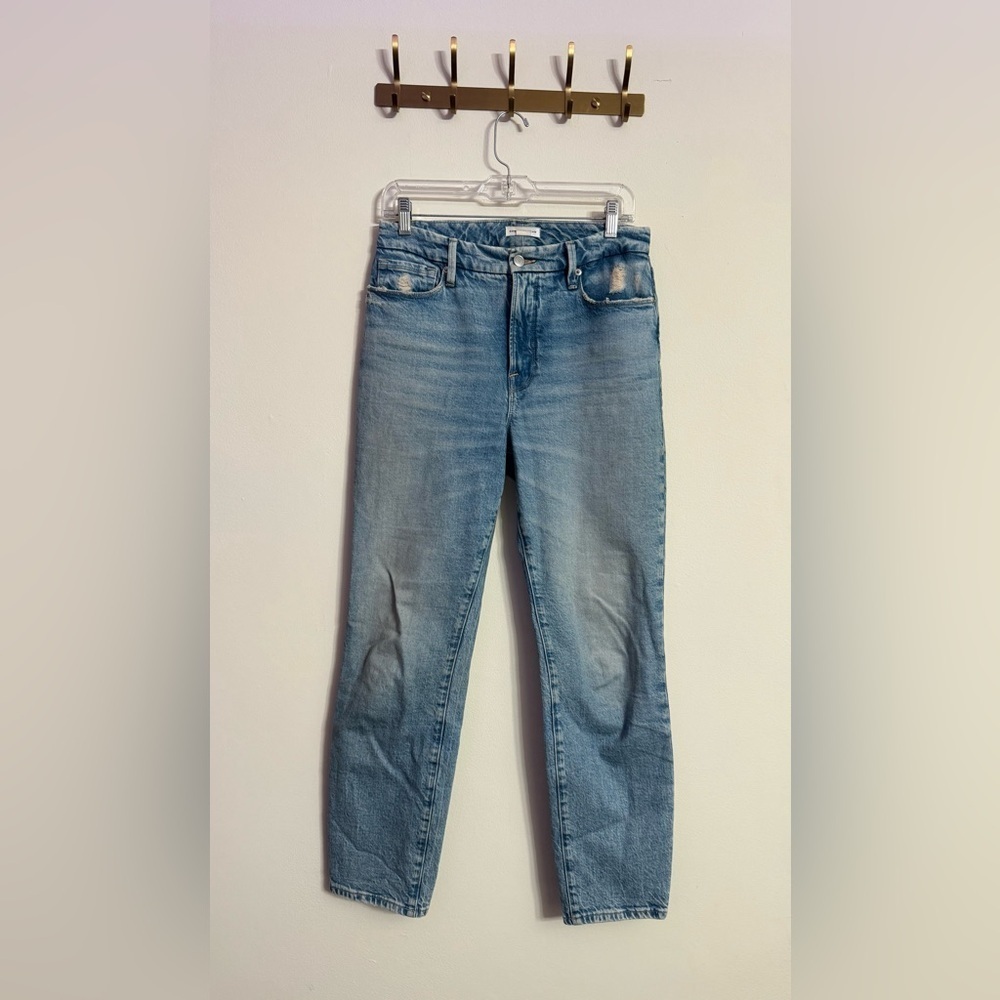 Good American Classic High-Rise Slim Fit Indigo 357 Women's Jeans Size 6/28